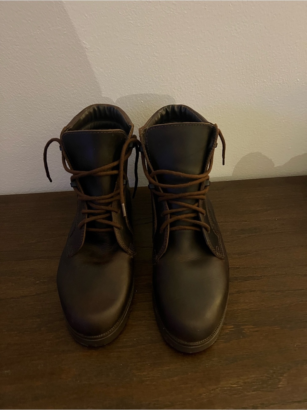 G.H. Bass & Co. Men's Brown Leather Lace-Up Boots